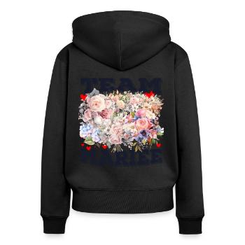 Team Mariée Evjf Future Mariée Team Bride - Sweat à capuche zippé Premium bio Femme - noir - Dos - Julia (174cm)