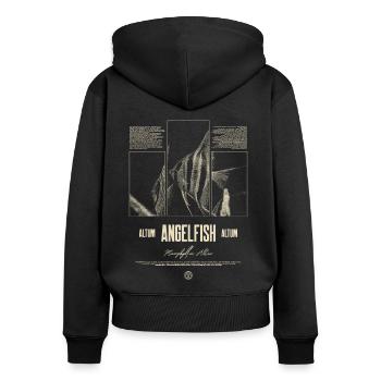 Altum Kaiserfisch Buntbarsch Aquarium Fischhalter - Frauen Premium Bio Zip Hoodie - Schwarz - Hinten - Julia (174cm)