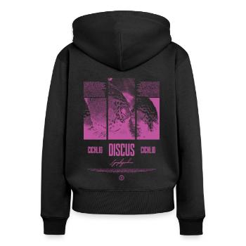 Discus Fish Cichlid Aquarium Fish Keeper - Women's Premium Organic Zip Hoodie - black - Back - Julia (174cm)
