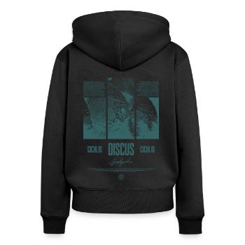 Discus Fish Cichlid Aquarium Fish Keeper - Women's Premium Organic Zip Hoodie - black - Back - Julia (174cm)