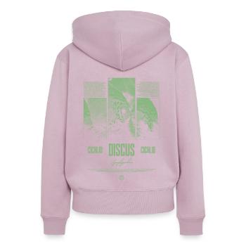 Diskusfisch Buntbarsch Aquarium Fischhalter - Frauen Premium Bio Zip Hoodie - Altrosa - Hinten - Julia (174cm)