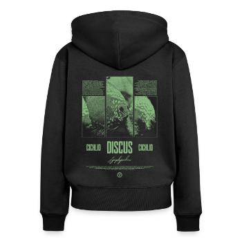 Discus Fish Cichlid Aquarium Fish Keeper - Women's Premium Organic Zip Hoodie - black - Back - Julia (174cm)