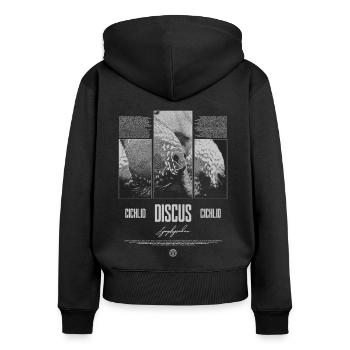 Discus Fish Cichlid Aquarium Fish Keeper - Women's Premium Organic Zip Hoodie - black - Back - Julia (174cm)