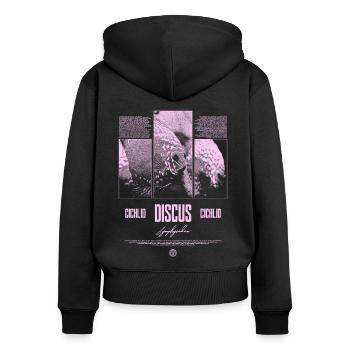 Discus Fish Cichlid Aquarium Fish Keeper - Women's Premium Organic Zip Hoodie - black - Back - Julia (174cm)