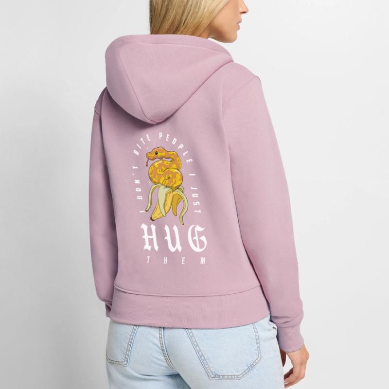 python royal serpent propriétaire banane python royal Sweat à capuche zippé Premium bio Femme