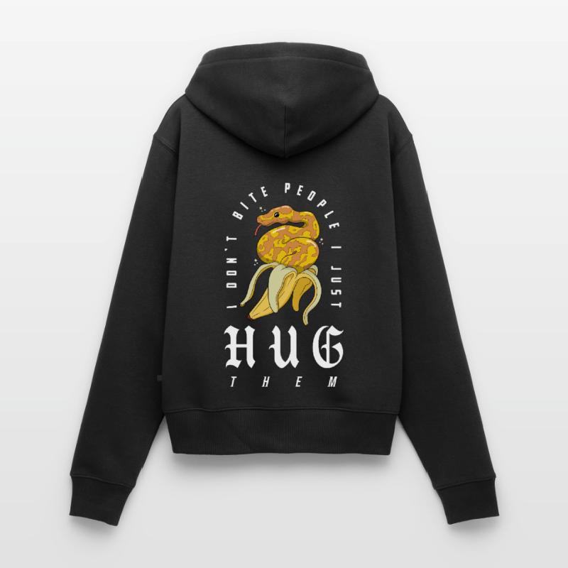 python royal serpent propriétaire banane python royal Sweat à capuche zippé Premium bio Femme