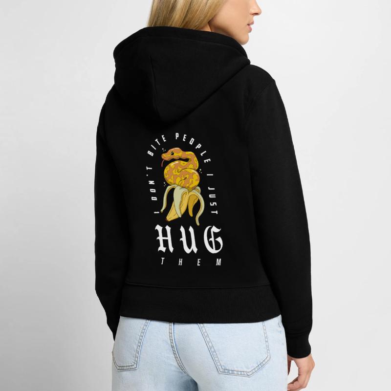 python royal serpent propriétaire banane python royal Sweat à capuche zippé Premium bio Femme