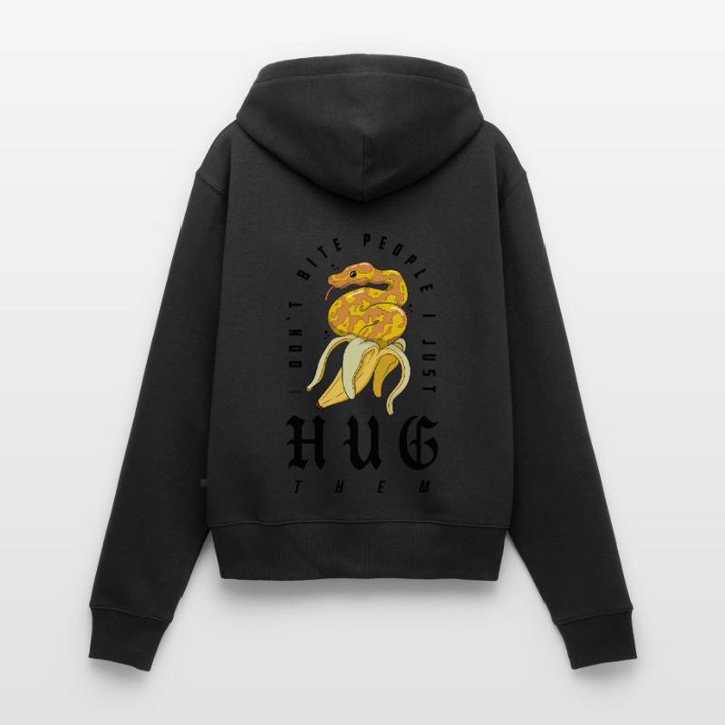 python royal serpent propriétaire banane python royal Sweat à capuche zippé Premium bio Femme
