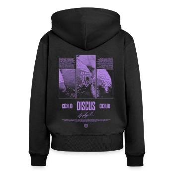 Discus Fish Cichlid Aquarium Fish Keeper - Women's Premium Organic Zip Hoodie - black - Back - Julia (174cm)
