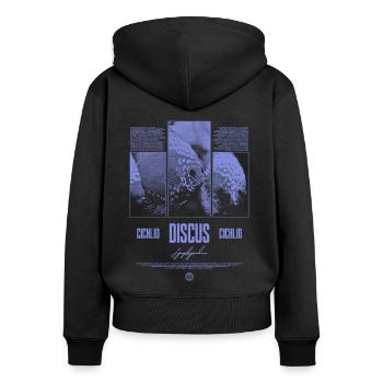 Discus Fish Cichlid Aquarium Fish Keeper - Women's Premium Organic Zip Hoodie - black - Back - Julia (174cm)