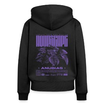 Aquascaping Anubias Aquatic Plant Fish Keeper - Women's Premium Organic Zip Hoodie - black - Back - Julia (174cm)