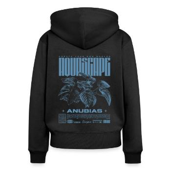 Aquascaping Anubias Aquatic Plant Fish Keeper - Women's Premium Organic Zip Hoodie - black - Back - Julia (174cm)