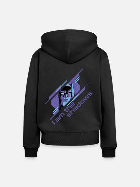 Batman I Am The Shadows - Frauen Premium Bio Zip Hoodie - Schwarz