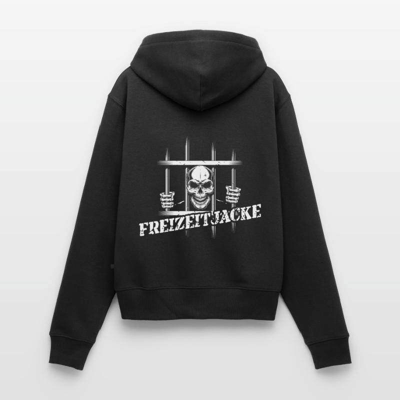 Freizeitjacke - Skelett hinter Gittern 1 Frauen Premium Bio Zip Hoodie