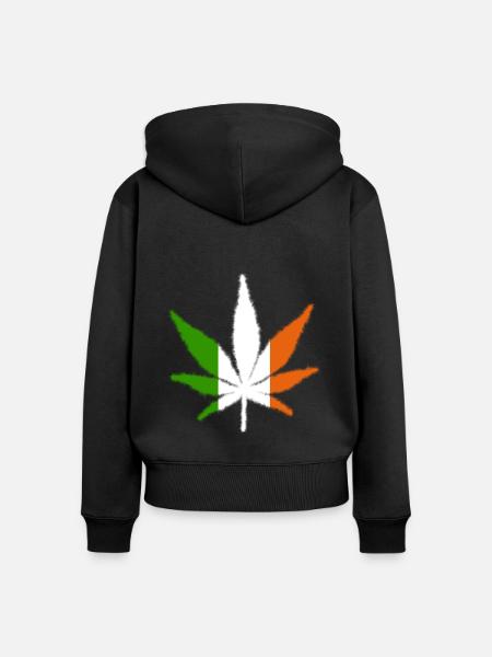 Ireland - Frauen Premium Bio Zip Hoodie - Schwarz