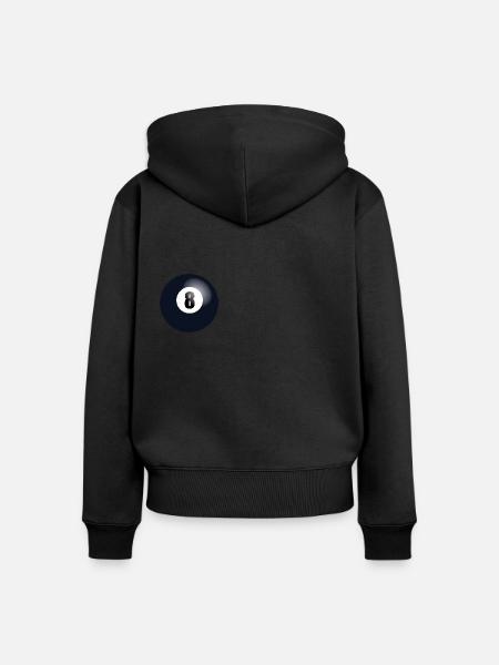 Billardkugel - Frauen Premium Bio Zip Hoodie - Schwarz
