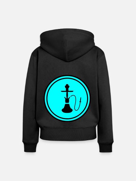 Bong Rauchen - Frauen Premium Bio Zip Hoodie - Schwarz