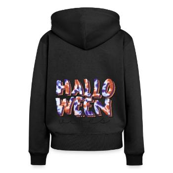 Horror Zauberei Magie Halloween T-Shirt Geschenk - Frauen Premium Bio Zip Hoodie - Schwarz - Hinten - Julia (174cm)
