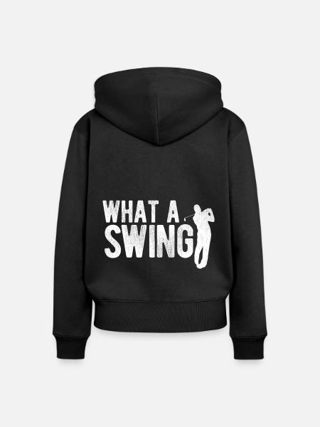 Golfplatz zum Golfen Golf - Frauen Premium Bio Zip Hoodie - Schwarz