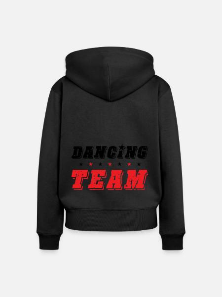 Dancing Team - Frauen Premium Bio Zip Hoodie - Schwarz