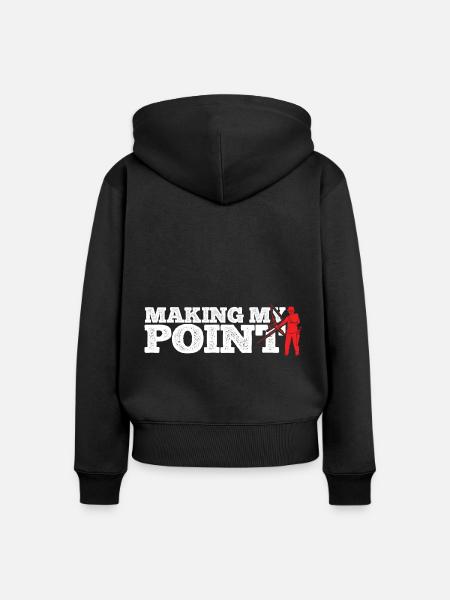 Bogenschießen Archery - Frauen Premium Bio Zip Hoodie - Schwarz