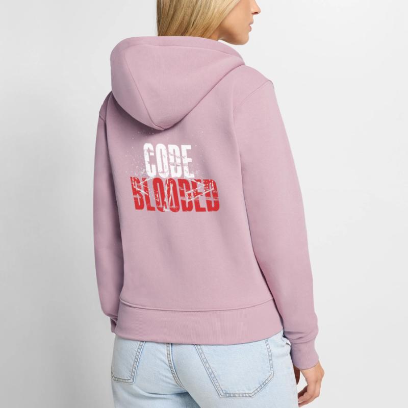 Programmierung Decipher Programmer Computer Frauen Premium Bio Zip Hoodie