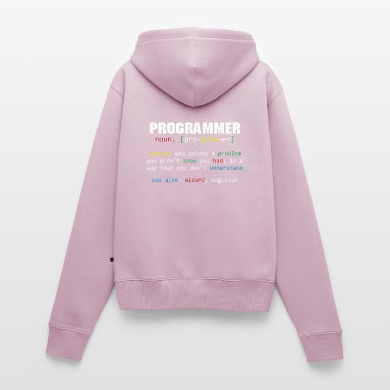 Programmierer Definition Codierer Programmiercodierung Frauen Premium Bio Zip Hoodie