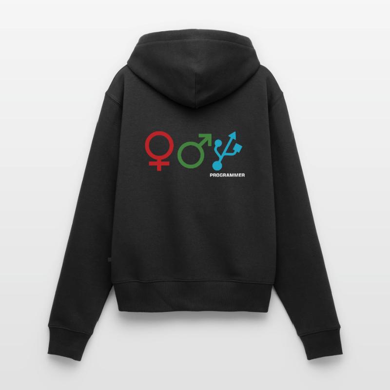 Programming Decipher Codes Computer Technician Women's Premium Organic Zip Hoodie