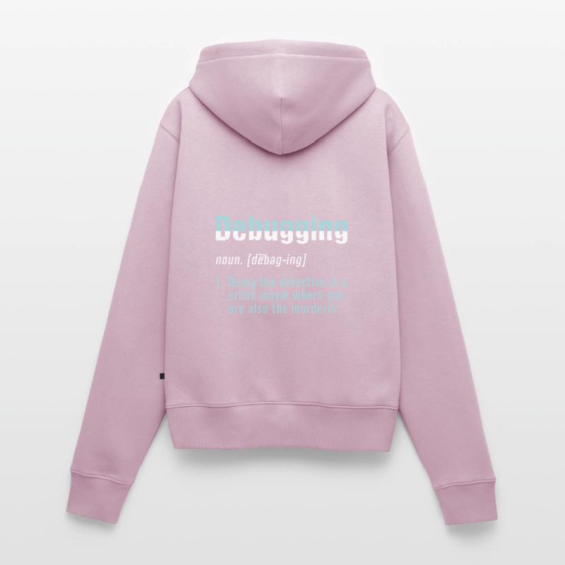 Debugging Bug Programmer Coder Coding Computer Frauen Premium Bio Zip Hoodie