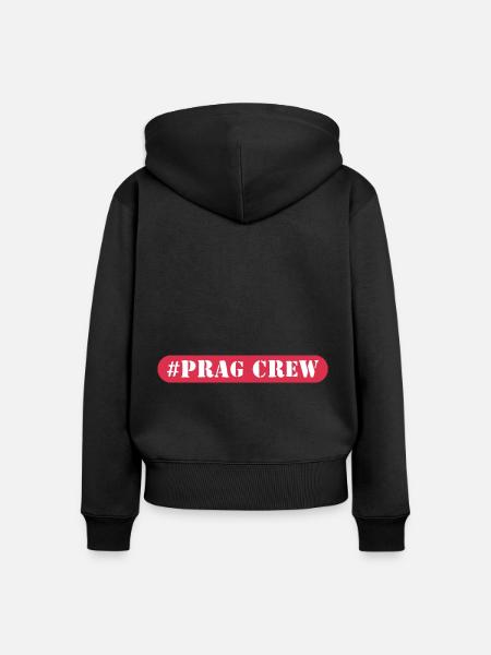 Prag Crew - Frauen Premium Bio Zip Hoodie - Schwarz