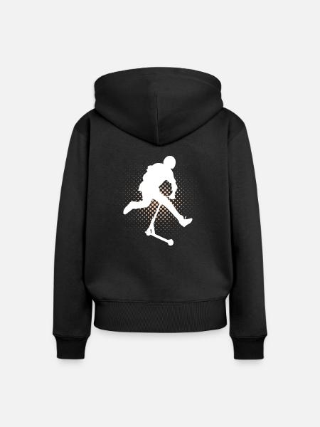 Freestyle-Roller - Frauen Premium Bio Zip Hoodie - Schwarz