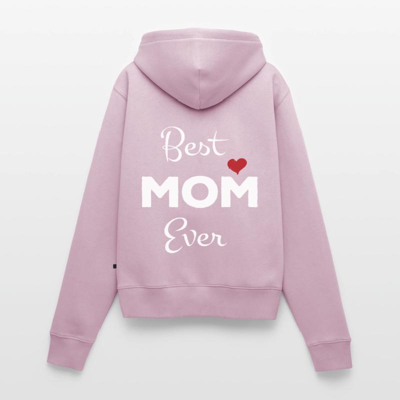 Muttertag Geschenk Geschenkidee Beste Mutter Mama Frauen Premium Bio Zip Hoodie