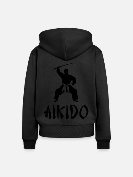 Aikido - Frauen Premium Bio Zip Hoodie - 