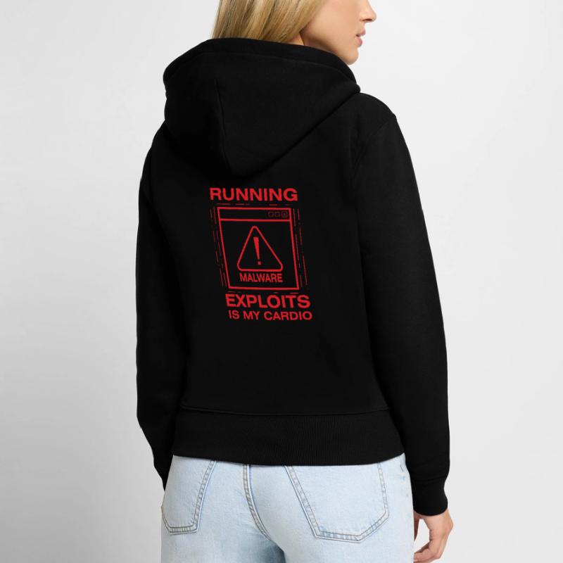 Hacker Programmer Developer Computer Science Women's Premium Organic Zip Hoodie