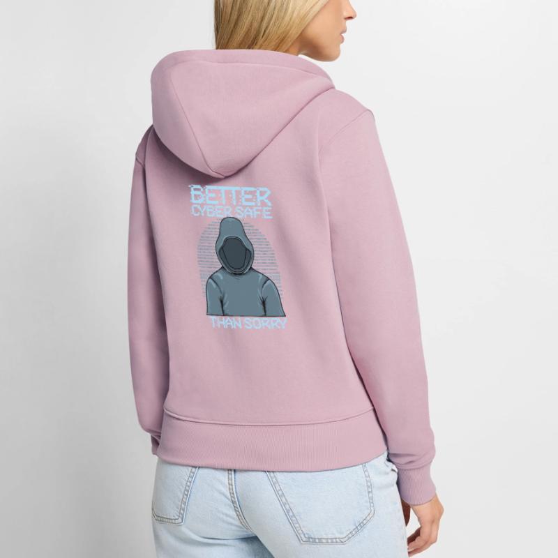 Hacker Programmer Developer Computer Science Women's Premium Organic Zip Hoodie