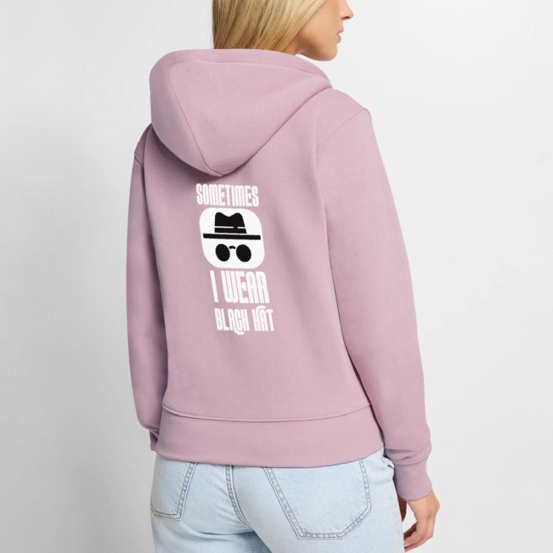 Hacker Programmer Developer Computer Science Women's Premium Organic Zip Hoodie