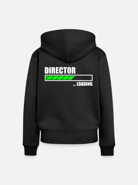 Director Loading Bar - Frauen Premium Bio Zip Hoodie - Schwarz