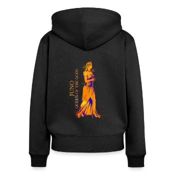 Queen of the Gods - Juno - Women's Premium Organic Zip Hoodie - black - Back - Julia (174cm)