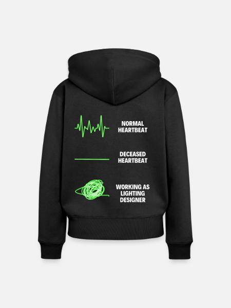 Lighting Designer Professional Designer - Frauen Premium Bio Zip Hoodie - Schwarz