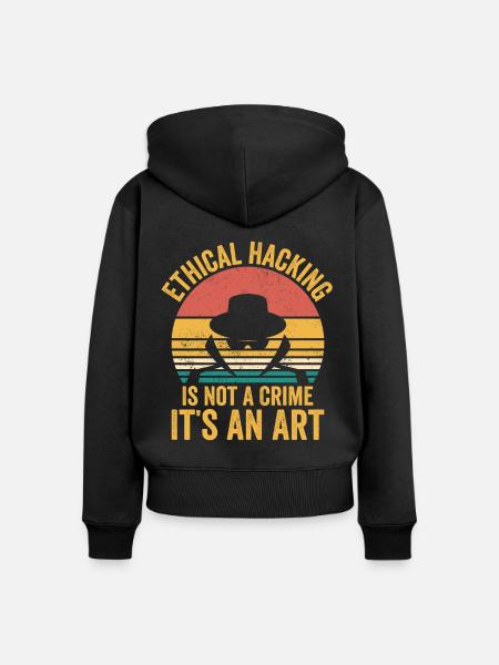 Cybersecurity Computersicherheit Cybersecurity - Frauen Premium Bio Zip Hoodie - Schwarz