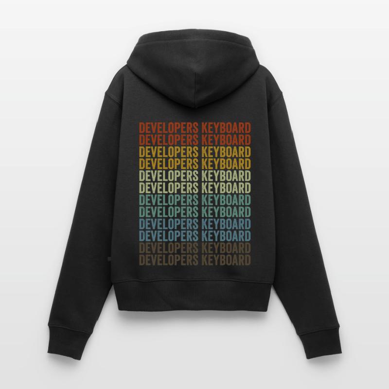 Developer Keyboard Web Developer Coder Women's Premium Organic Zip Hoodie