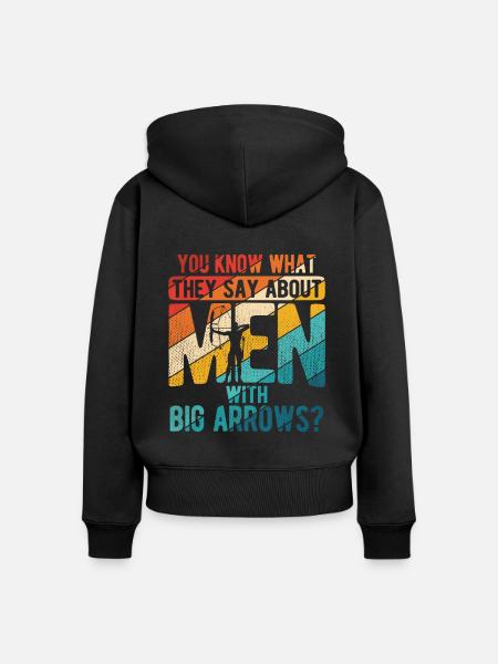 Bogenschießen Archery - Frauen Premium Bio Zip Hoodie - Schwarz