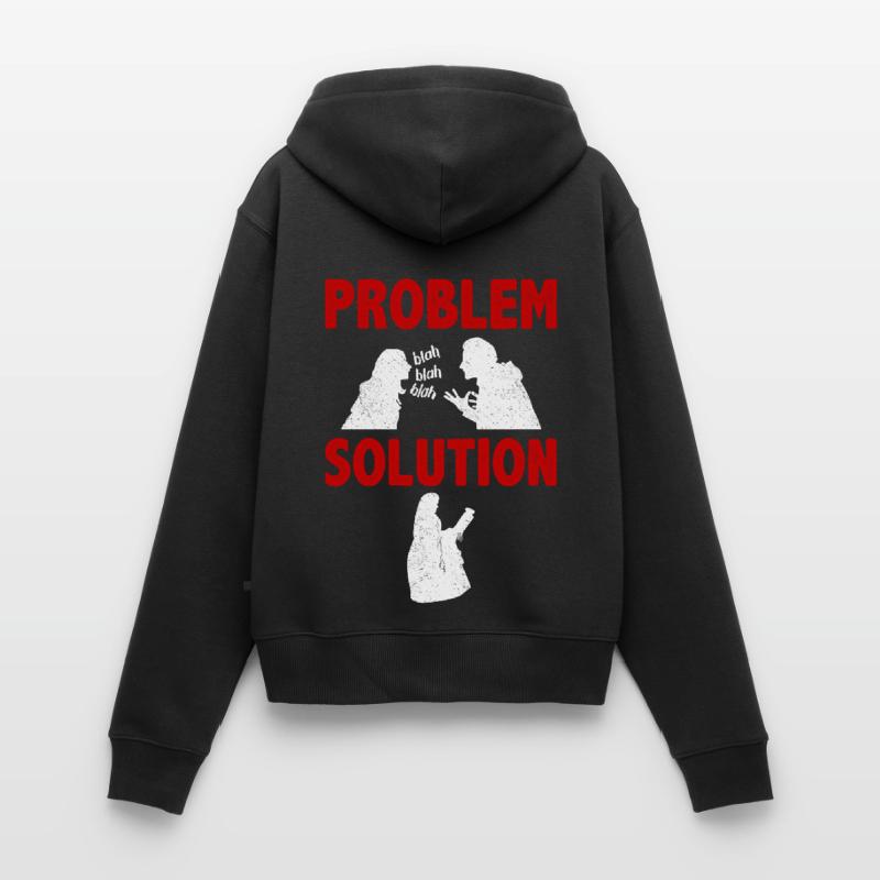 Lace Making Lace Maker Problem Solution Hobby Frauen Premium Bio Zip Hoodie