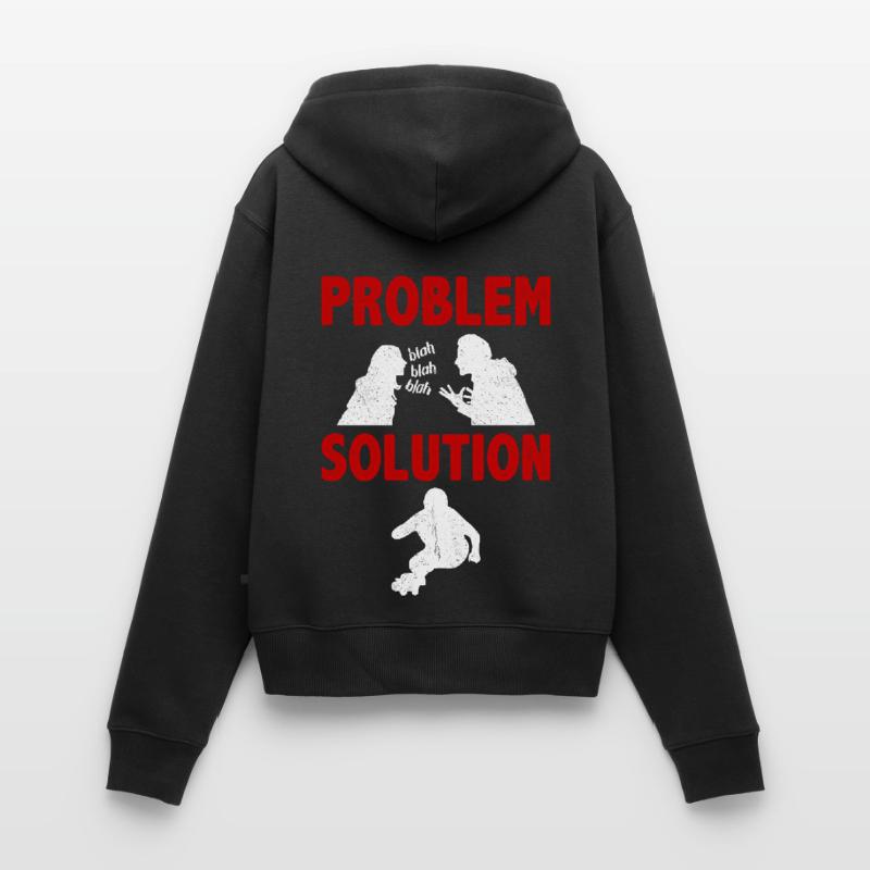Long Boarding Long Board Surfing Problem Solution Women's Premium Organic Zip Hoodie