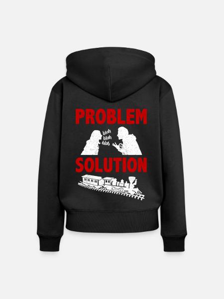 Model Railroading Railway Modelling Hobby - Frauen Premium Bio Zip Hoodie - Schwarz