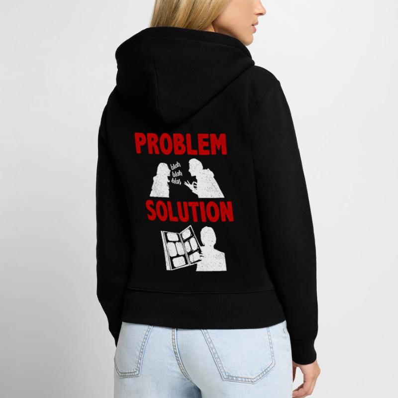Postcard Collecting Letters Problem Solution Hobby Frauen Premium Bio Zip Hoodie