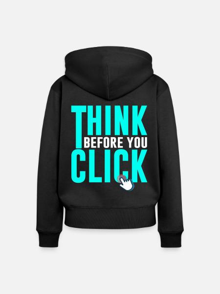 Cybersicherheit Hacking IT - Frauen Premium Bio Zip Hoodie - Schwarz