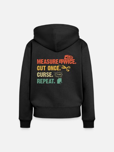 Scrapbooking Scrapbooker - Frauen Premium Bio Zip Hoodie - Schwarz