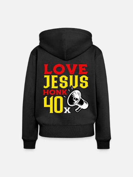 Orthodoxie Orthodoxe - Frauen Premium Bio Zip Hoodie - Schwarz