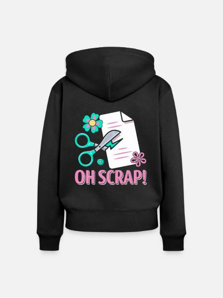 Scrapbooking Scrapbooker - Frauen Premium Bio Zip Hoodie - Schwarz